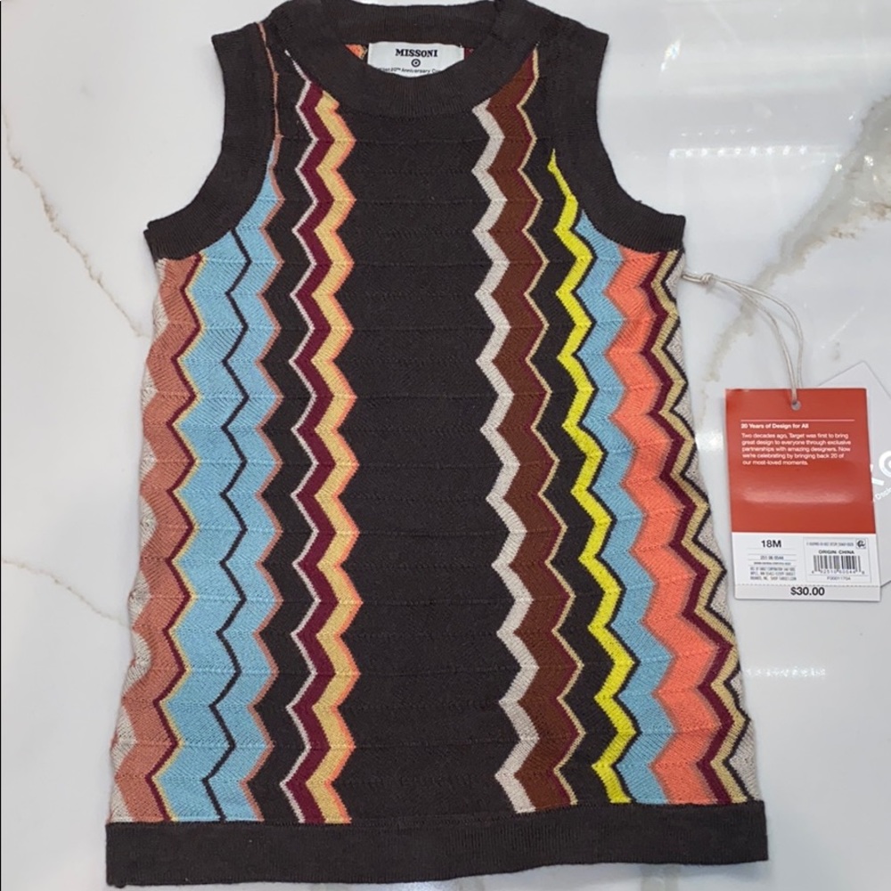 Missoni baby girl toddler sweater dress 18 M